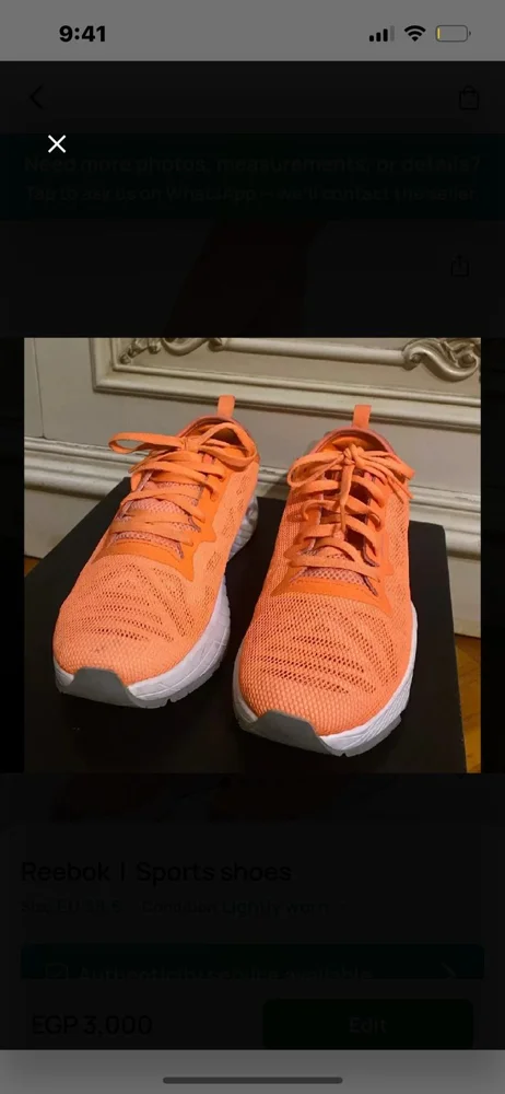 Reebok Sneakers, size 38.5, photo 2