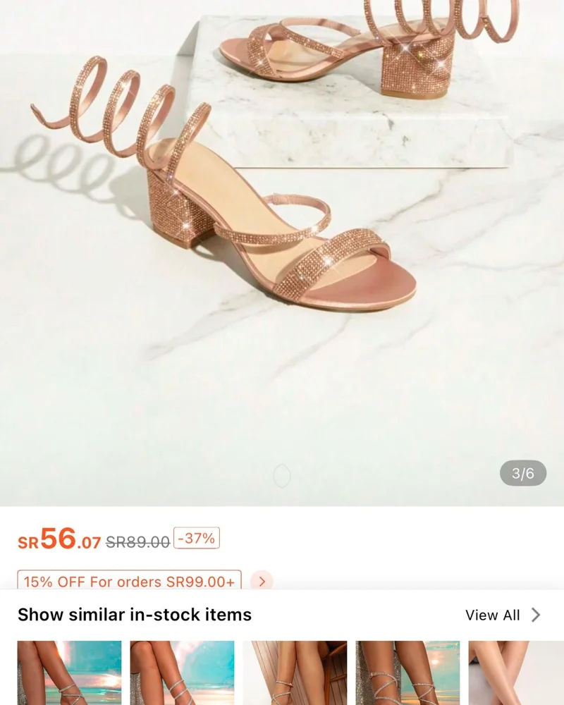 Shein Sandals, size 39.5, photo 3