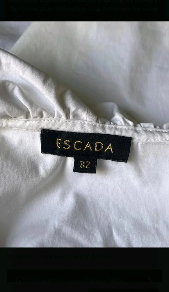 Escada Blouses, size XXS / 32 / 4, photo 4
