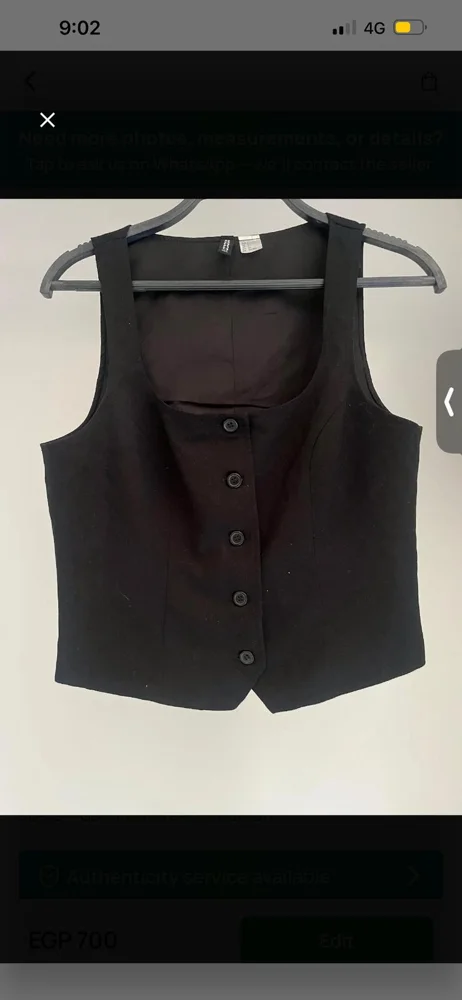 H&M Cami Tops, size S / 36 / 8, photo 3