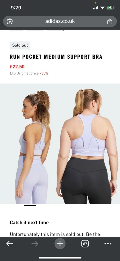 adidas Originals Sports Bras, size XXL / 44 / 16, photo 2