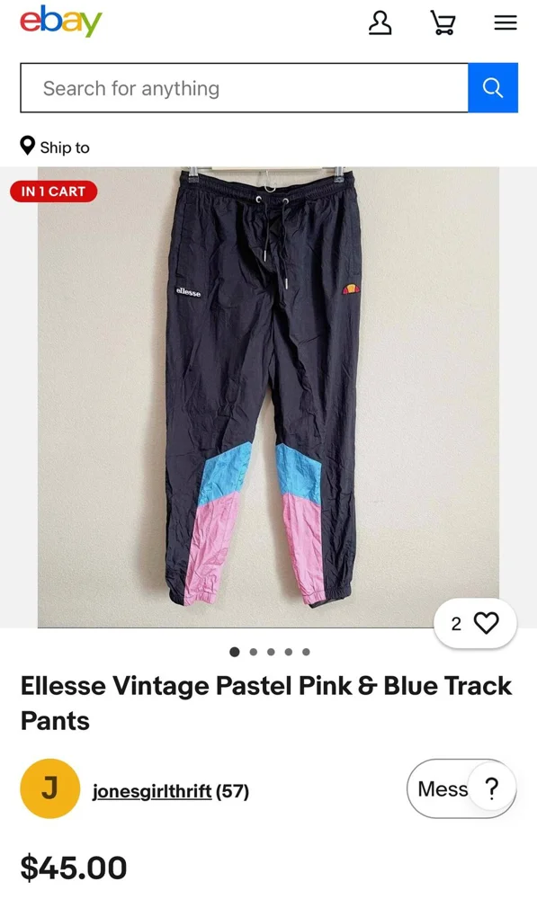 Ellesse Pants, size M, photo 4