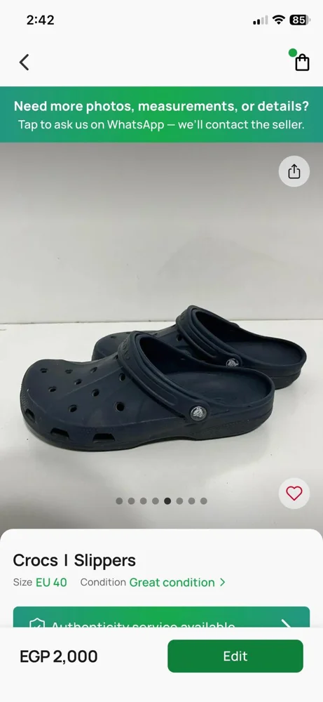 Crocs Flats, size 40, photo 3