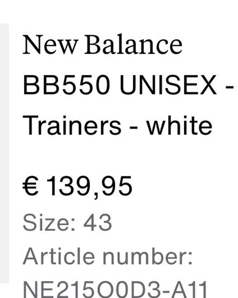New Balance Sneakers, size 43, photo 3