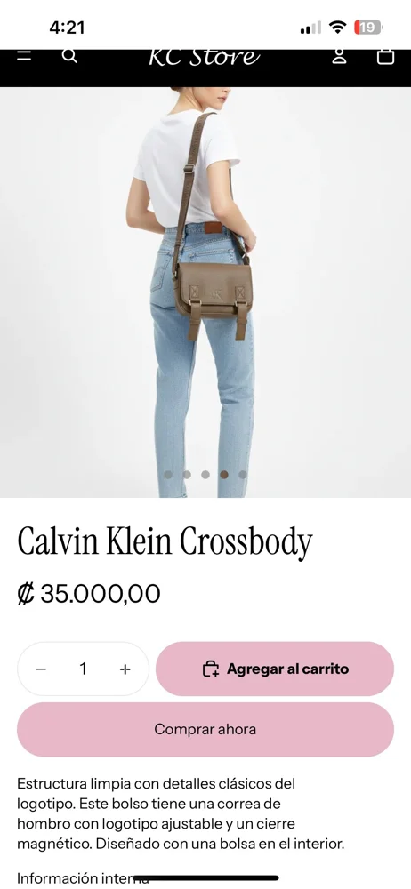 Calvin Klein Cross-Body Bag, size Other, photo 5