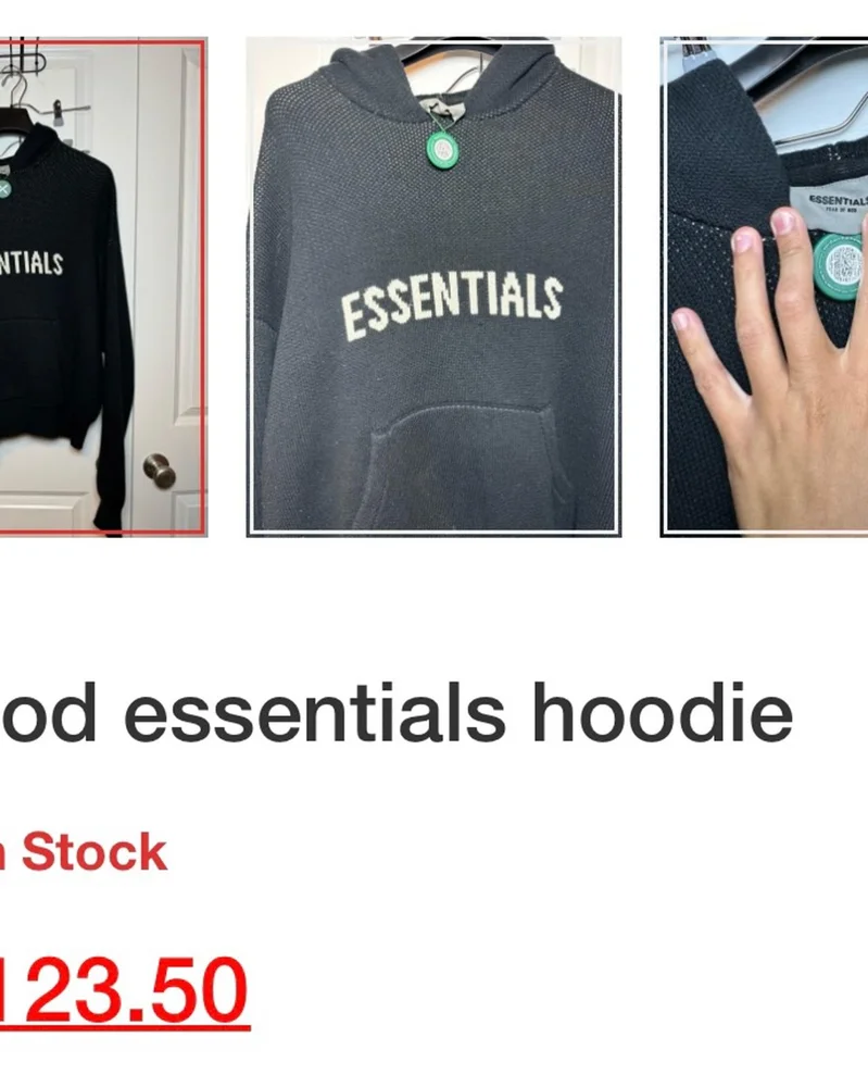 ESSENTIALS Hoodies, size S, photo 3
