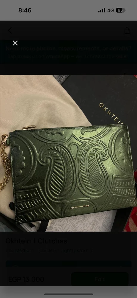 Okhtein Clutch, size Other, photo 2