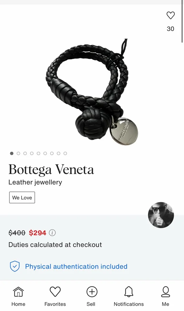 Bottega Veneta Bracelets, size One size, photo 3