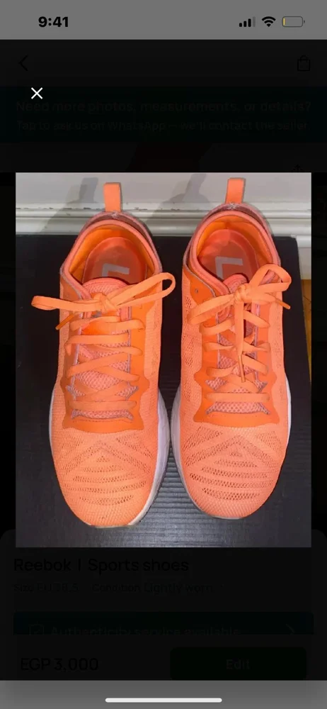 Reebok Sneakers, size 38.5, photo 3