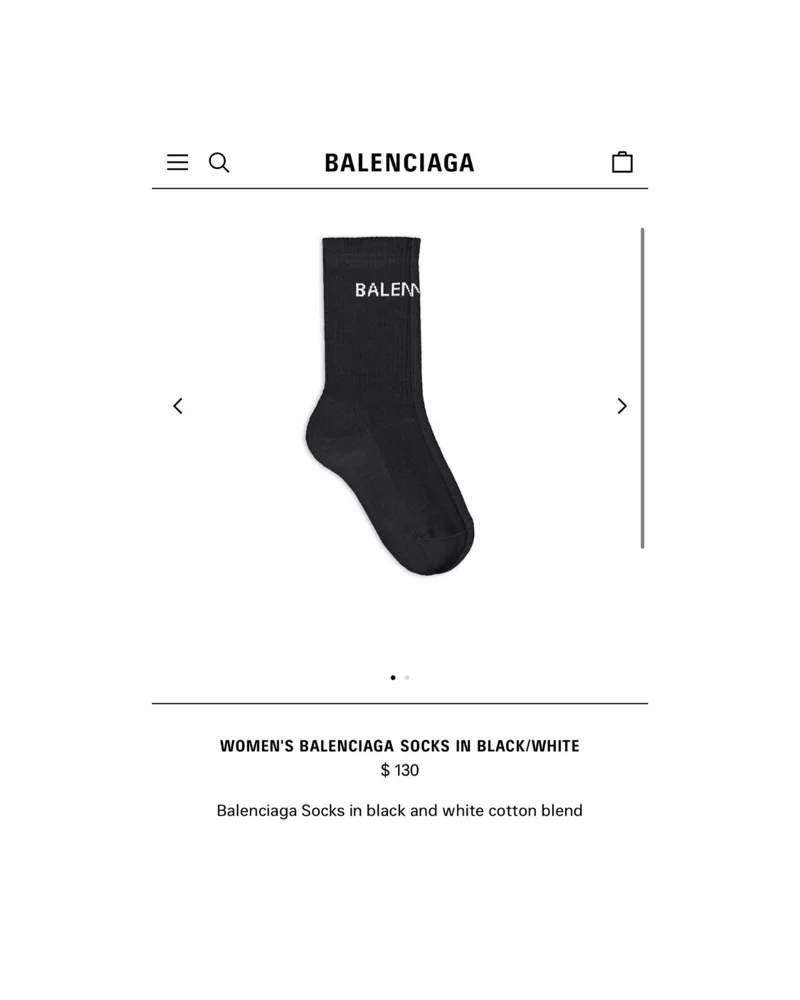 Balenciaga Socks, size One size, photo 3