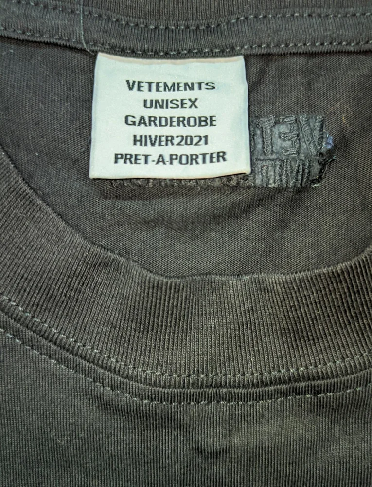 Vetements T-shirts, size L, photo 3