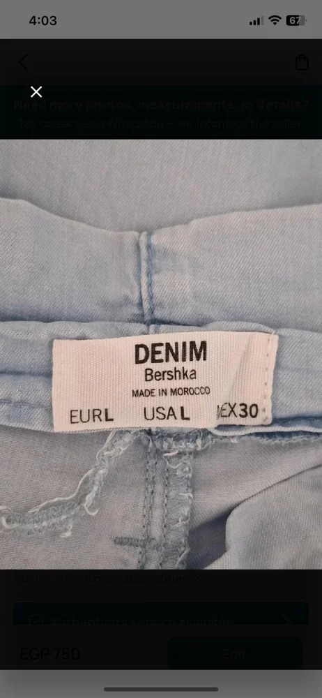 Bershka Jeans, size L / 40 / 12, photo 4