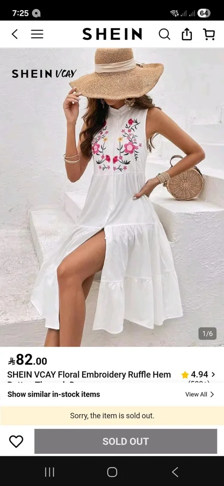Shein Maxi Dresses, size XS / 34 / 6, photo 2