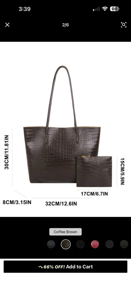 Shein Tote Bag, size Other, photo 2