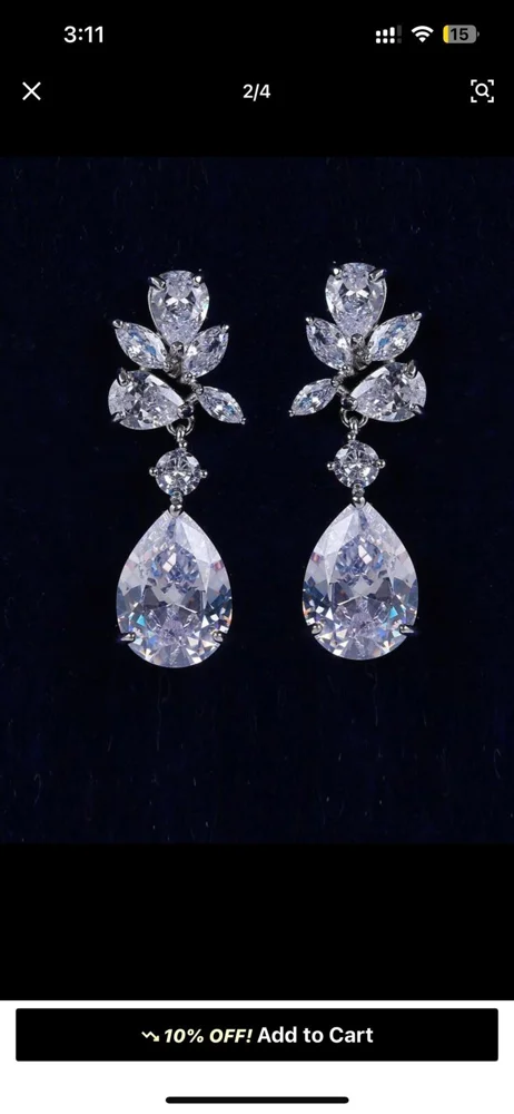 Earrings, size One size, photo 2