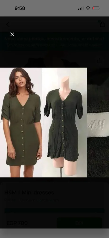 H&M Mini Dresses, size S / 36 / 8, photo 2