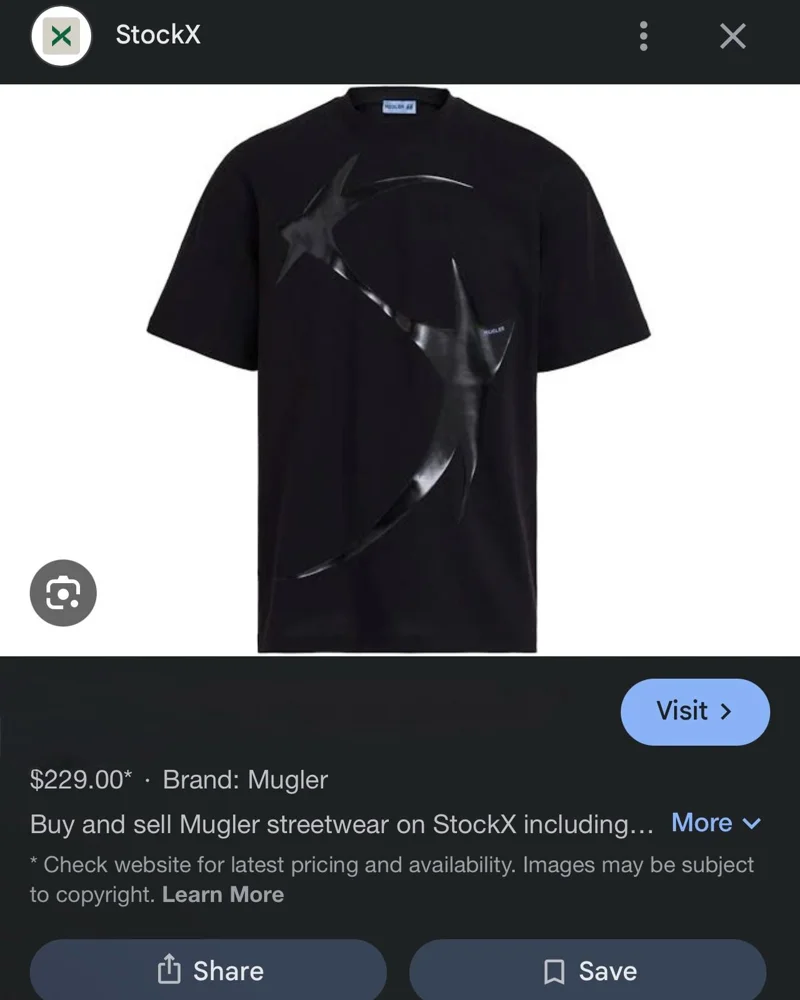 Mugler T-shirts, size L, photo 2