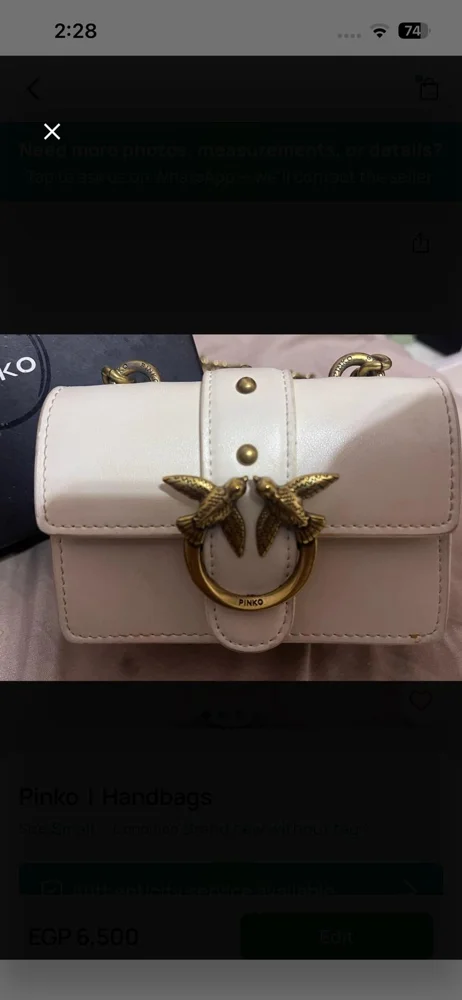Pinko Mini Bag, size Other, photo 3
