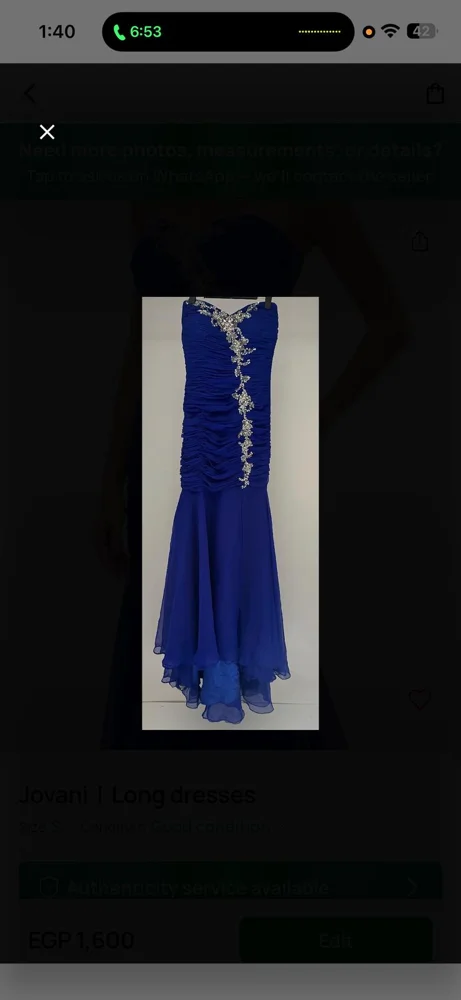Jovani Party Dresses, size S, photo 2
