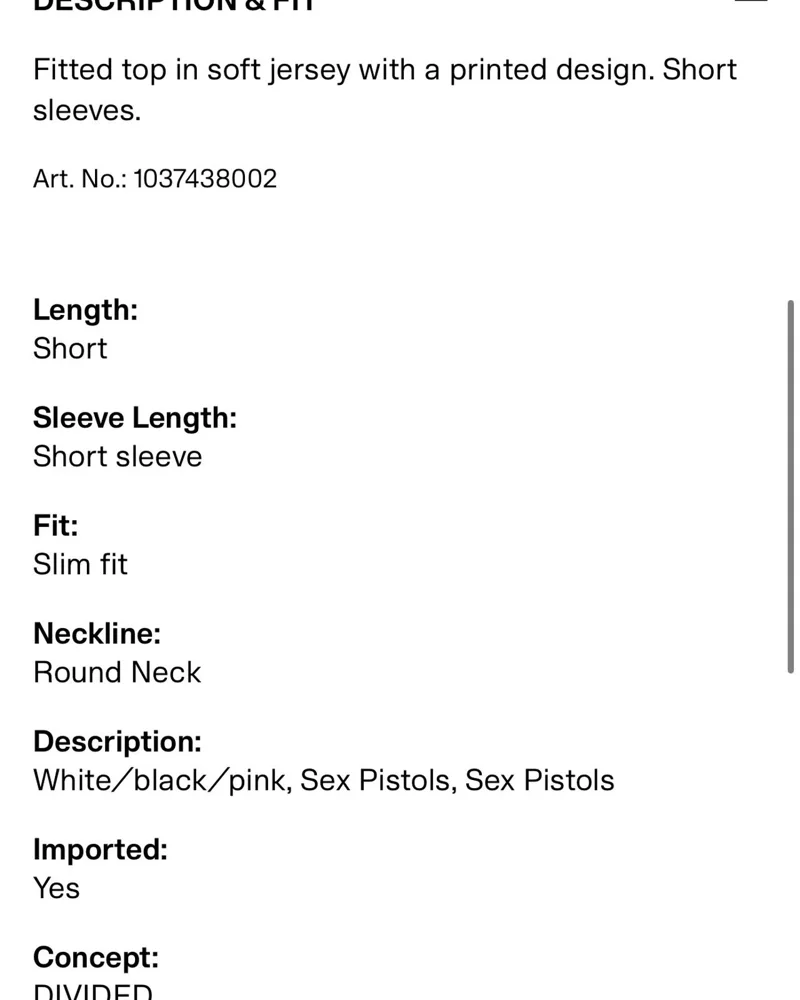 H&M T-shirts, size XXS / 32 / 4, photo 4