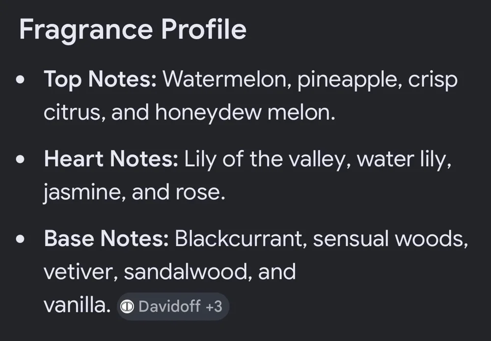 Davidoff Perfume, size Other, photo 2