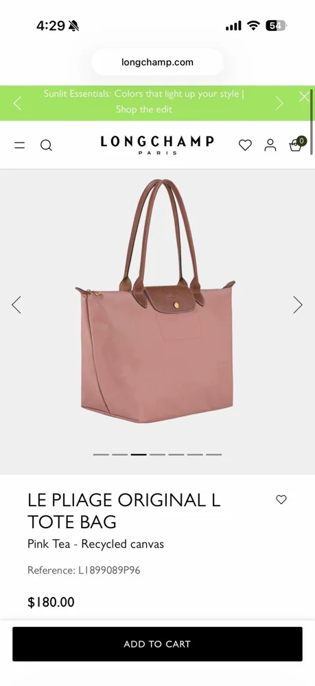 Longchamp Tote Bag, size Other, photo 2