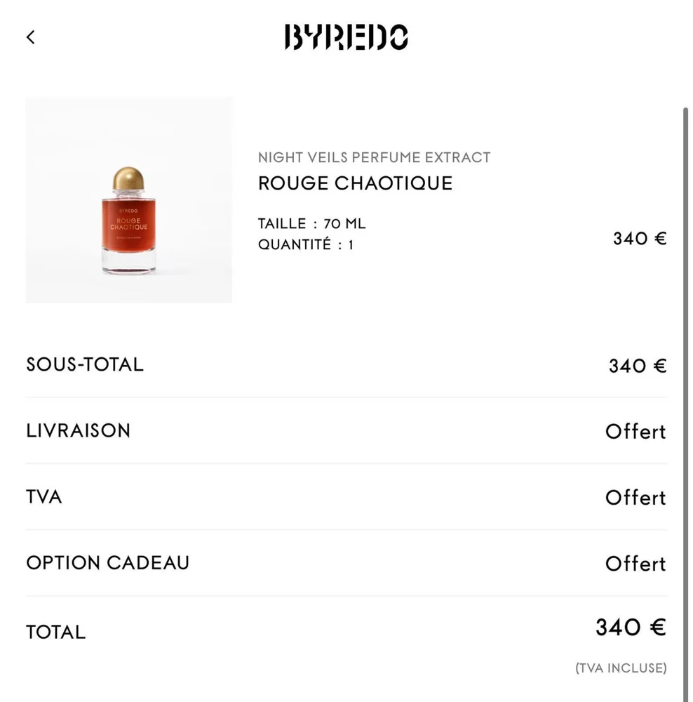 Byredo Perfume, size Other, photo 2