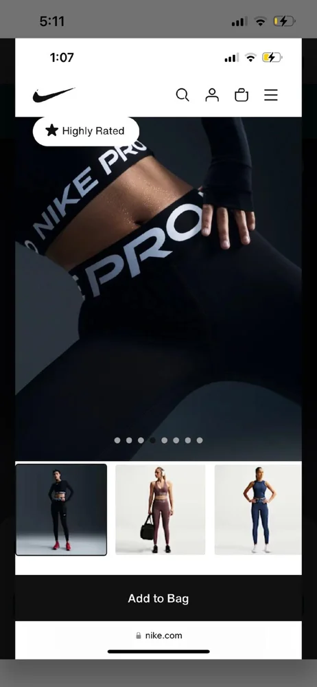 Nike Leggings, size M / 38 / 10, photo 4