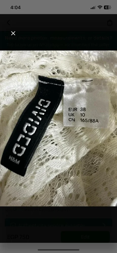 H&M Long Sleeve, size M / 38 / 10, photo 4