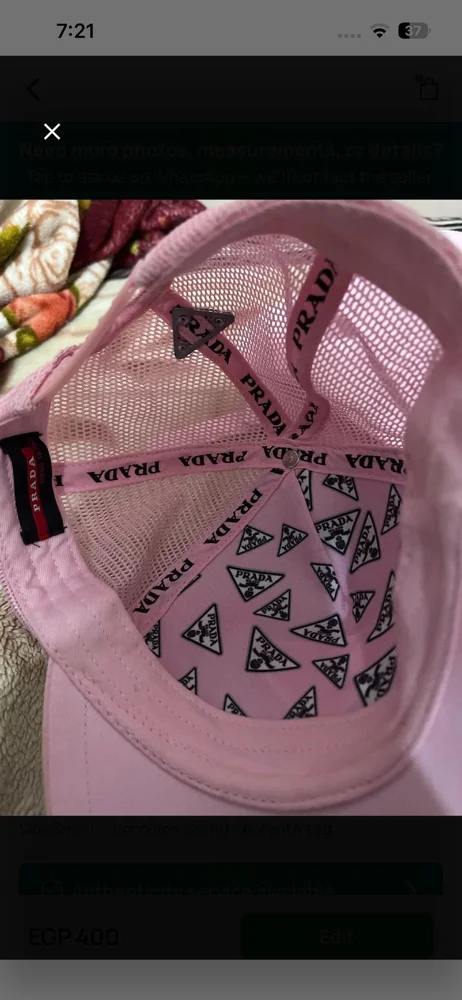 Prada Hats & Caps, size One size, photo 2