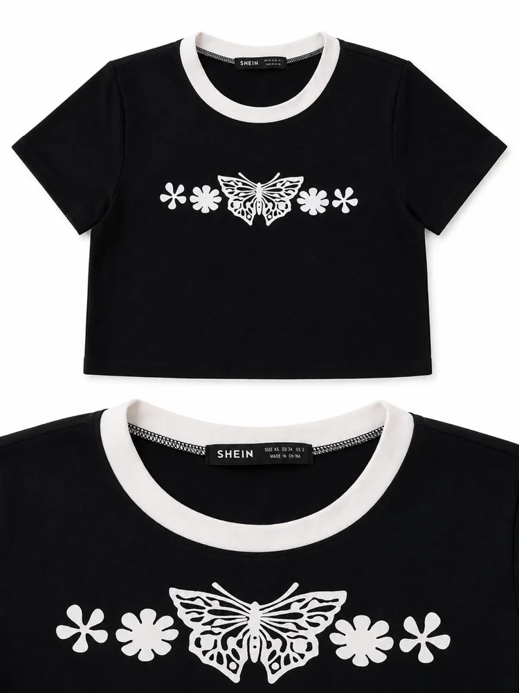 Shein T-shirts, size XS / 34 / 6, photo 2