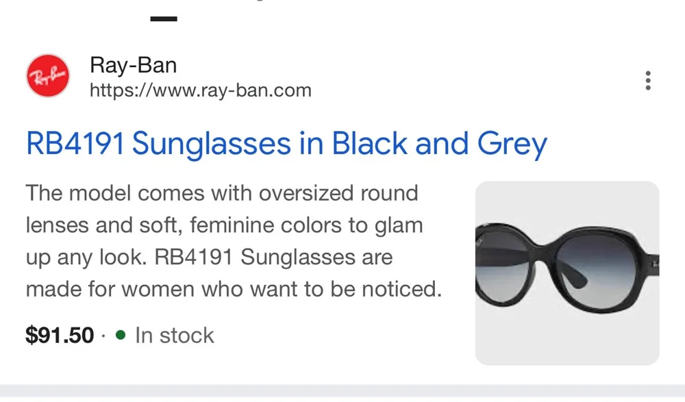 Ray-Ban Sunglasses, size One size, photo 5