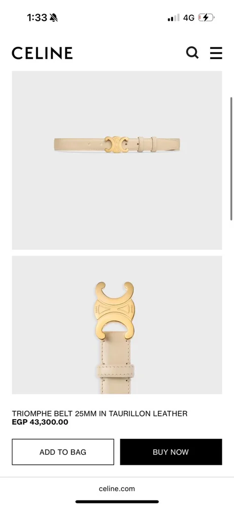 CELINE Belts, size Other, photo 2