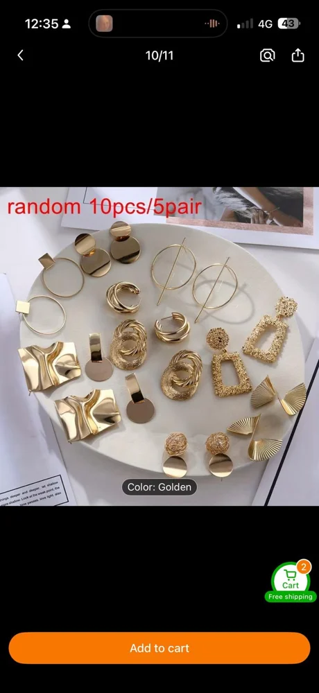 Shein Earrings, size One size, photo 3