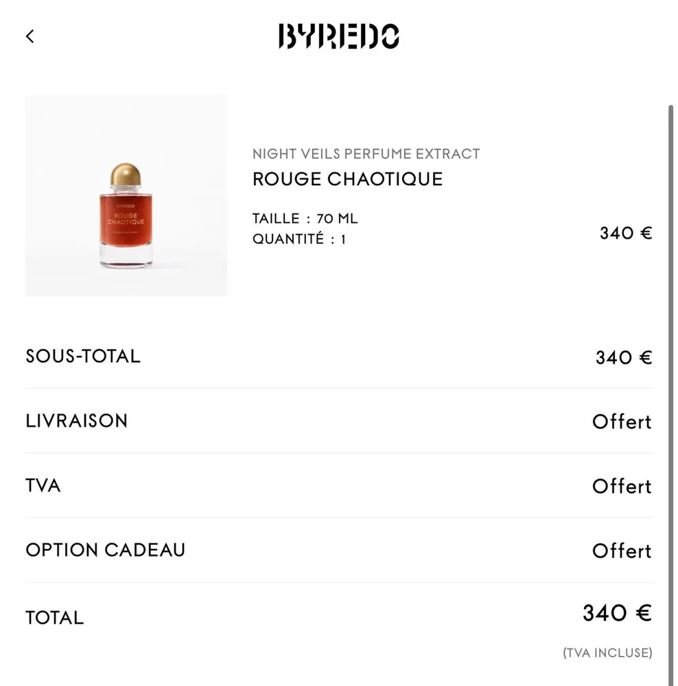 Byredo Perfume, size Other, photo 2