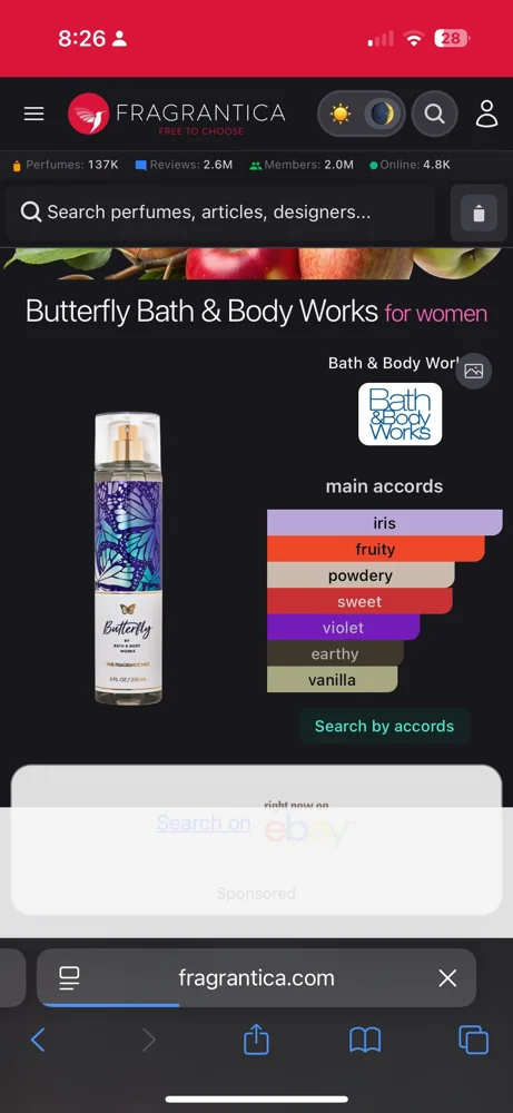 Bath and Body Works Perfume, size Other, photo 3
