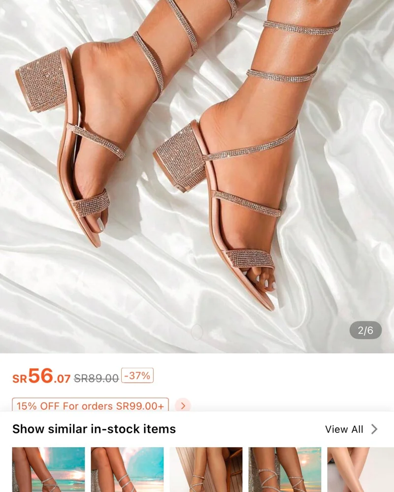 Shein Sandals, size 39.5, photo 2