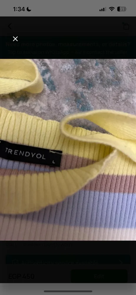 Trendyol Crop Tops, size L / 40 / 12, photo 3