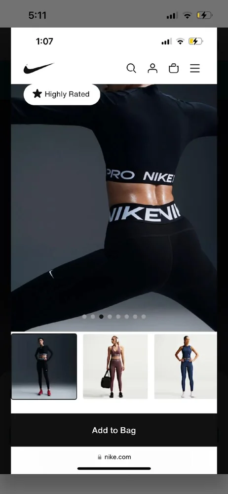 Nike Leggings, size M / 38 / 10, photo 3