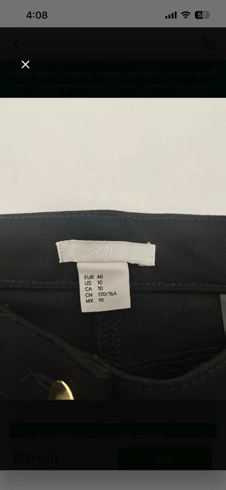 H&M Pants, size M / 38 / 10, photo 4