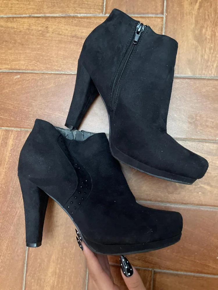 paprika Block Heels