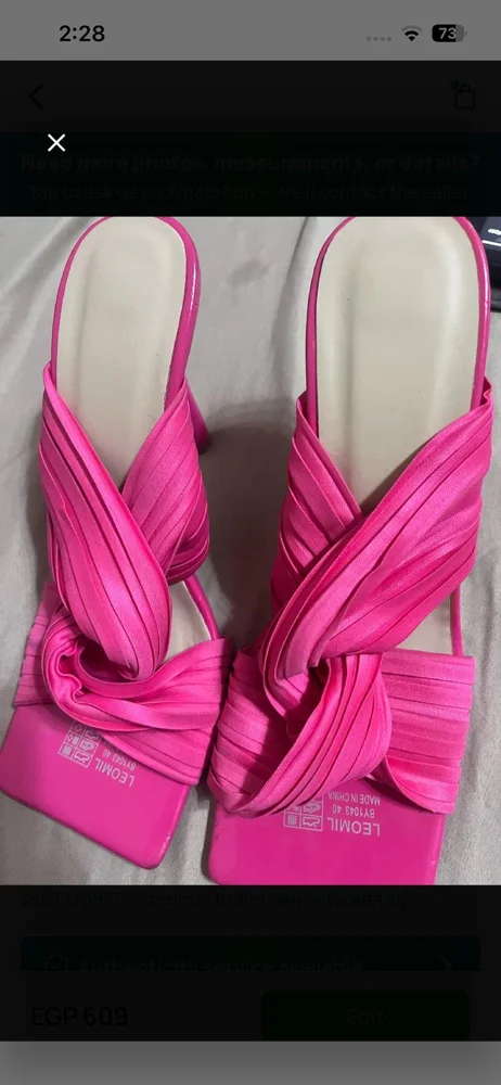 Pink Kitten Heels, size 39, photo 3