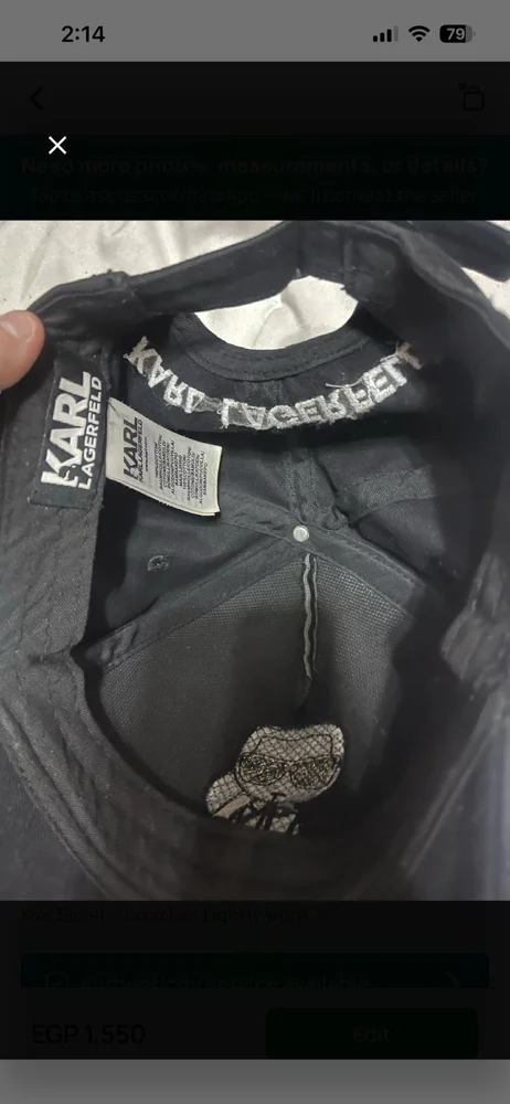 Karl Lagerfeld Hats & Caps, size One size, photo 2