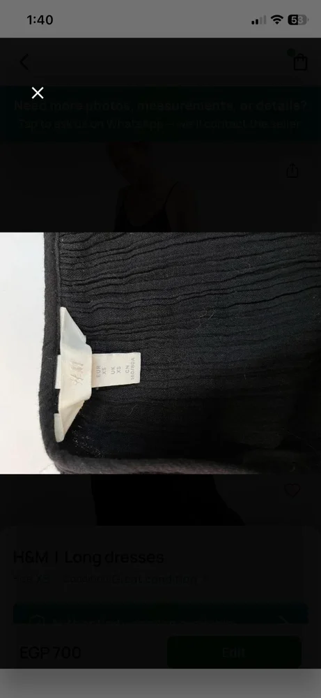 H&M Midi Dresses, size XS / 34 / 6, photo 3