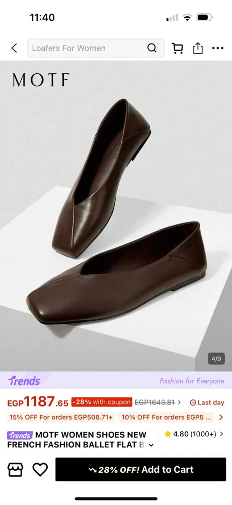 Shein Flats, size 40, photo 2