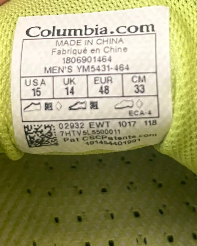 Columbia Sneakers, size 48, photo 4