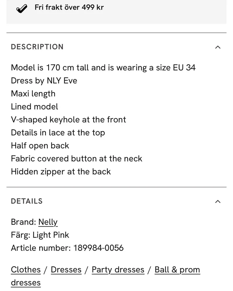Nly by Nelly Maxi Dresses, size S / 36 / 8, photo 5