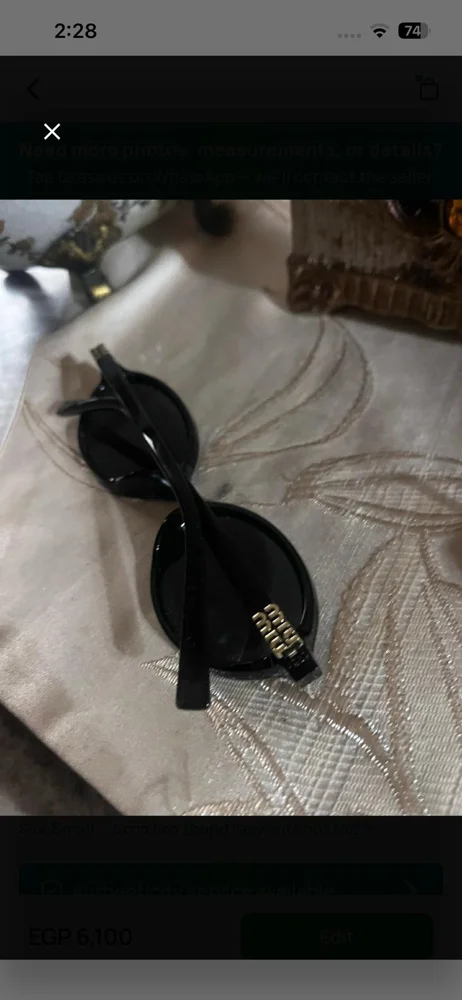 Miu Miu Sunglasses, size Other, photo 2