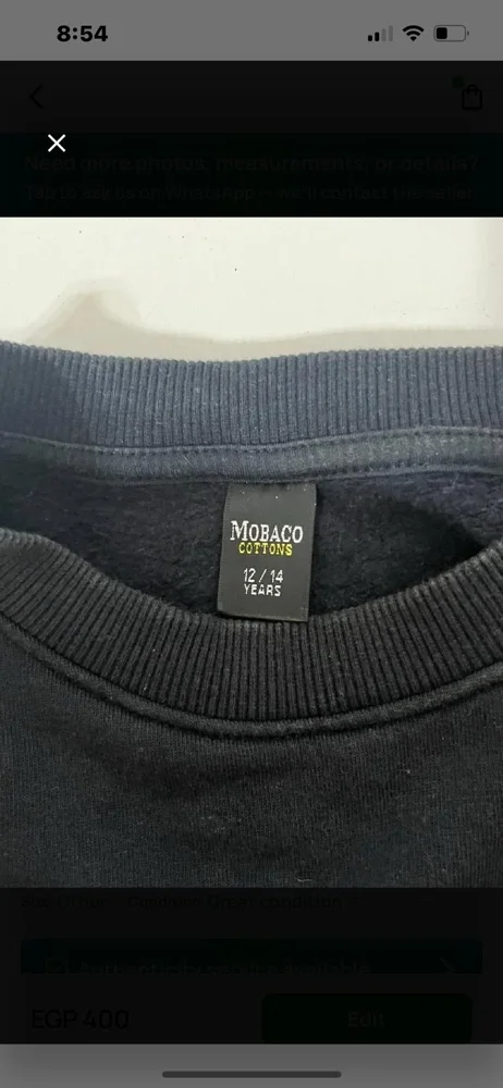 Mobaco Cottons Sweatshirts, size Other, photo 4