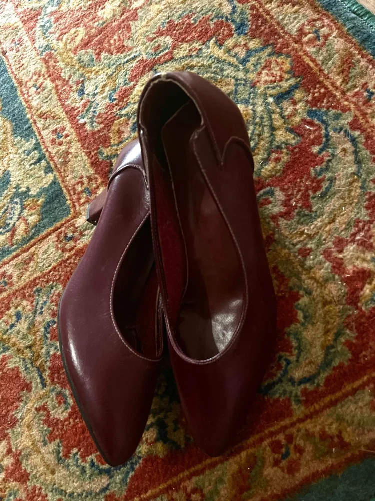 Real Leather Stiletto Heels